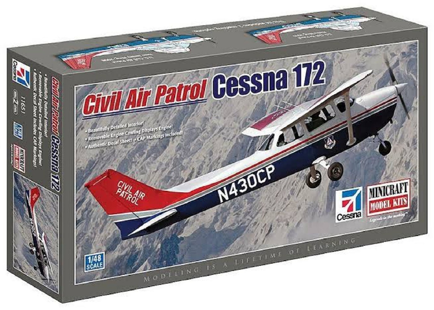 Minicraft 1/48 Cessna 172 Civil Air Patrol w/2 marking options-11651