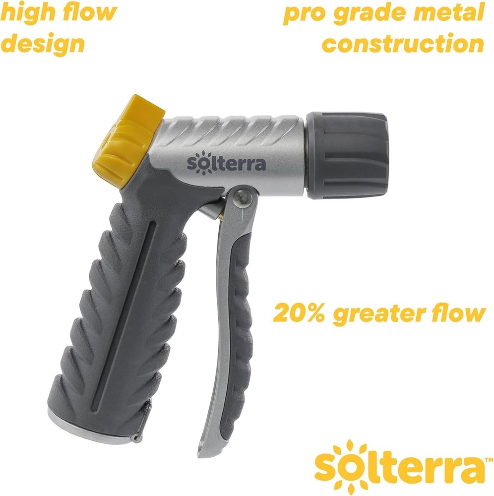 Adjustable Garden Hose Nozzle with Front Trigger High Pressure Sprayer Head