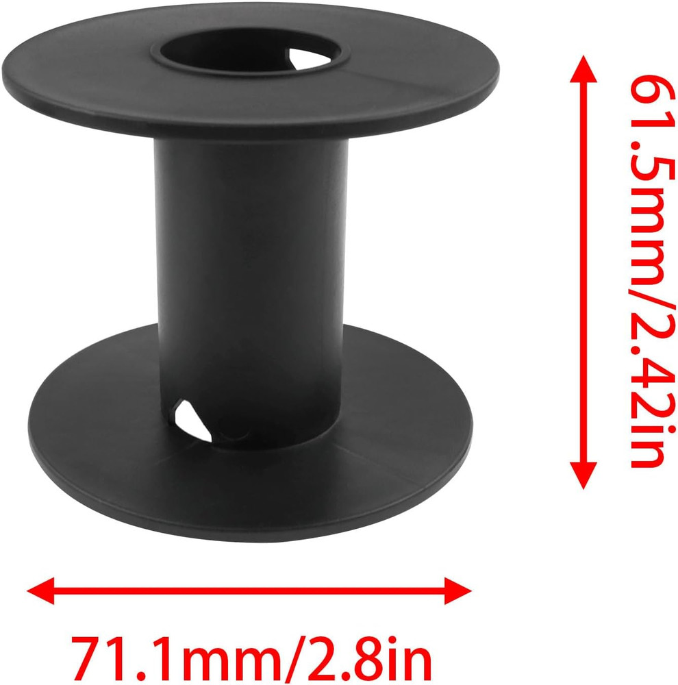 Plastic Spool Empty Plastic Spool 71Mm/2.8Inch Empty Spools Black -8PCS