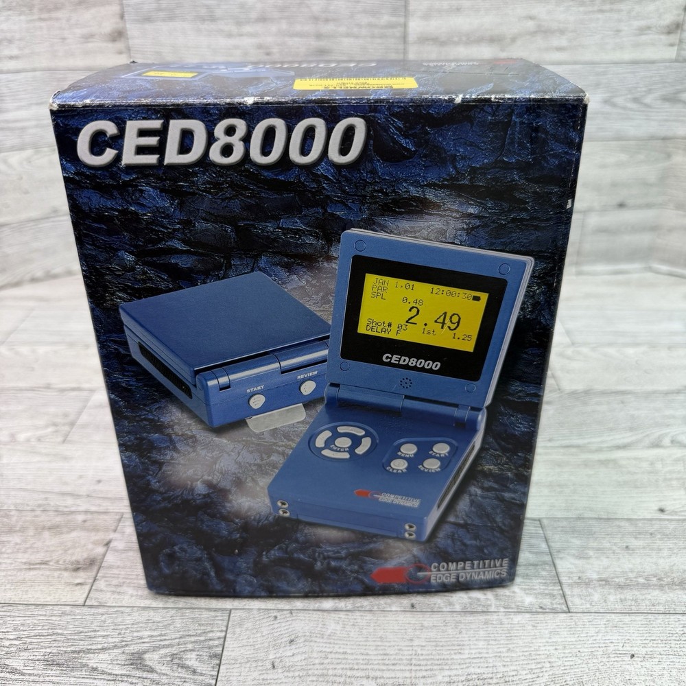Competitive Edge Dynamics CED8000 Shot Timer With Box, Manual, Clip Works