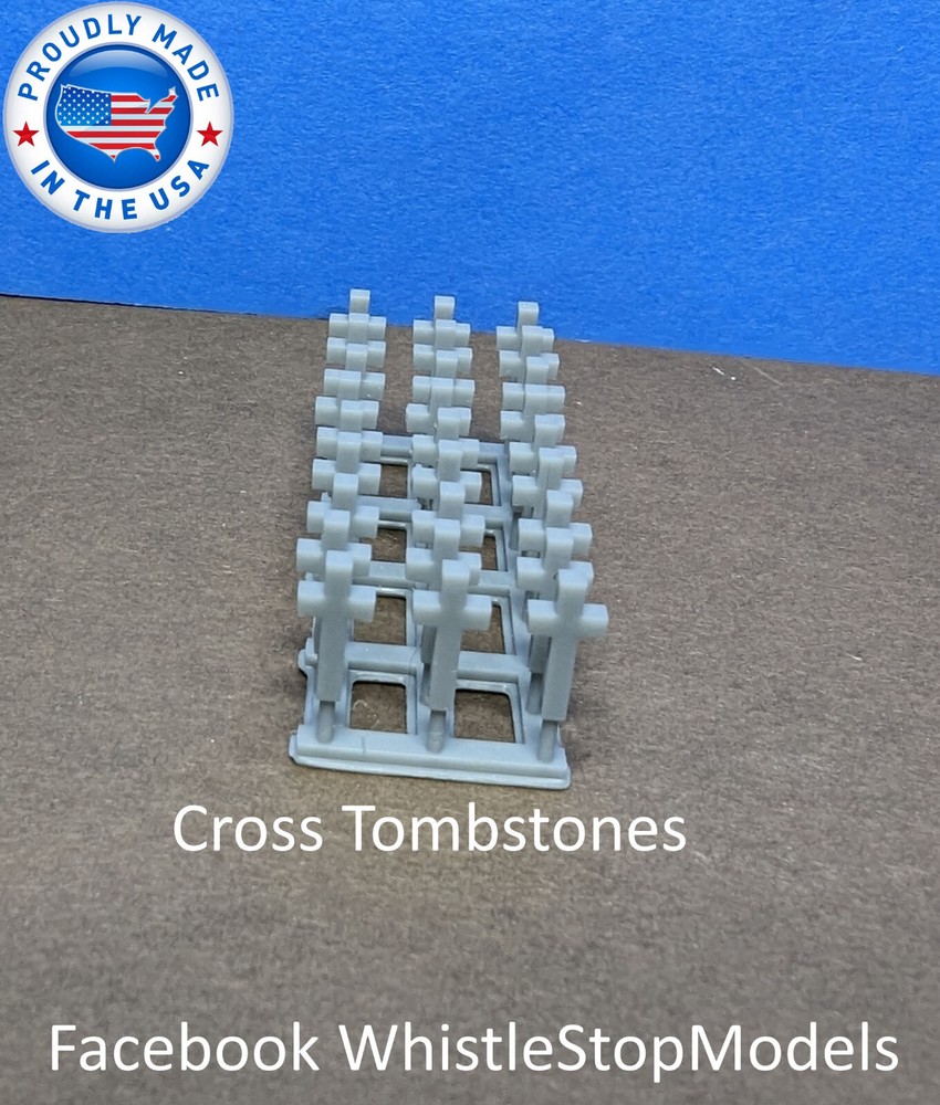 27 HO Scale Cross Tombstone HO6512