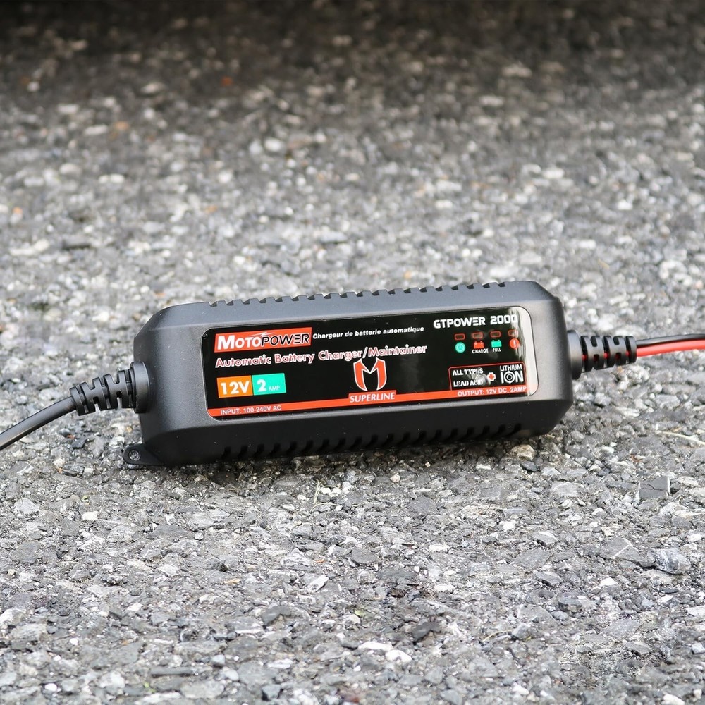 Effortless 12V 2Amp Lithium-ion Battery Charger - Automatic Maintenance Solution