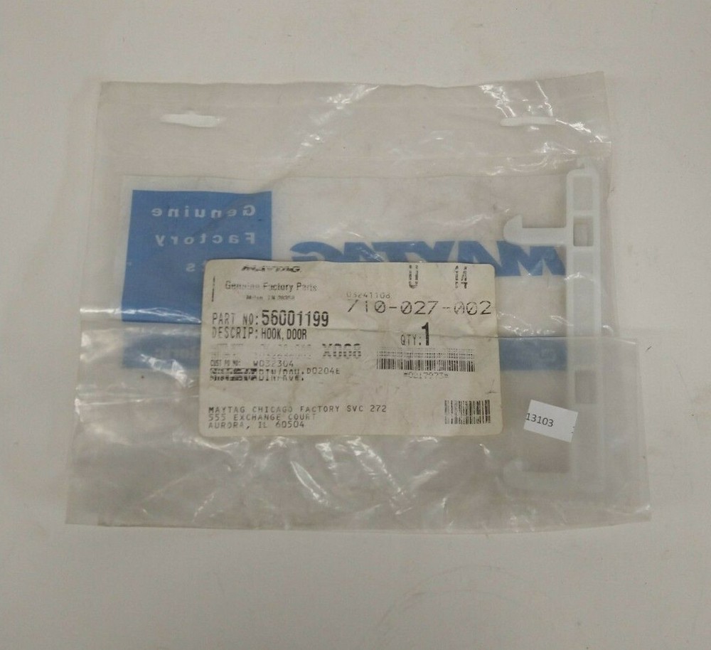 Maytag Door Hook 56001199