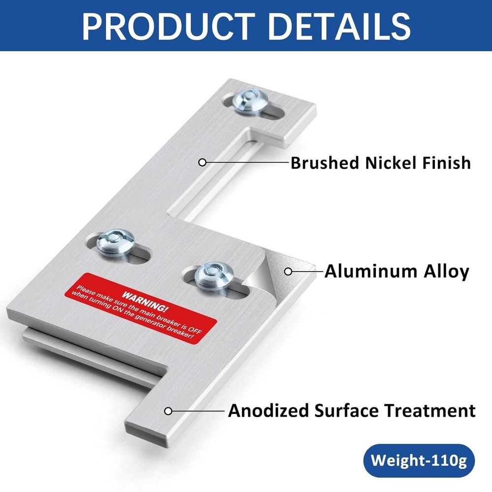 Durable Generator Interlock for GE Vertical Panels 150/200 Amps - Easy Install