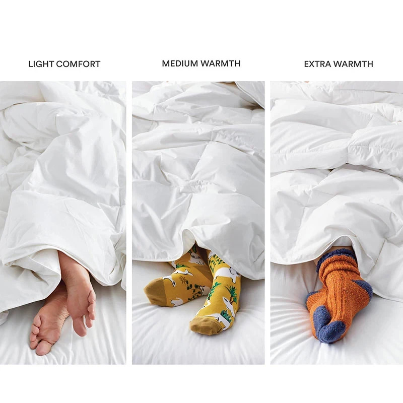 New, LaCrosse Premium Down Light Warmth Comforter - White