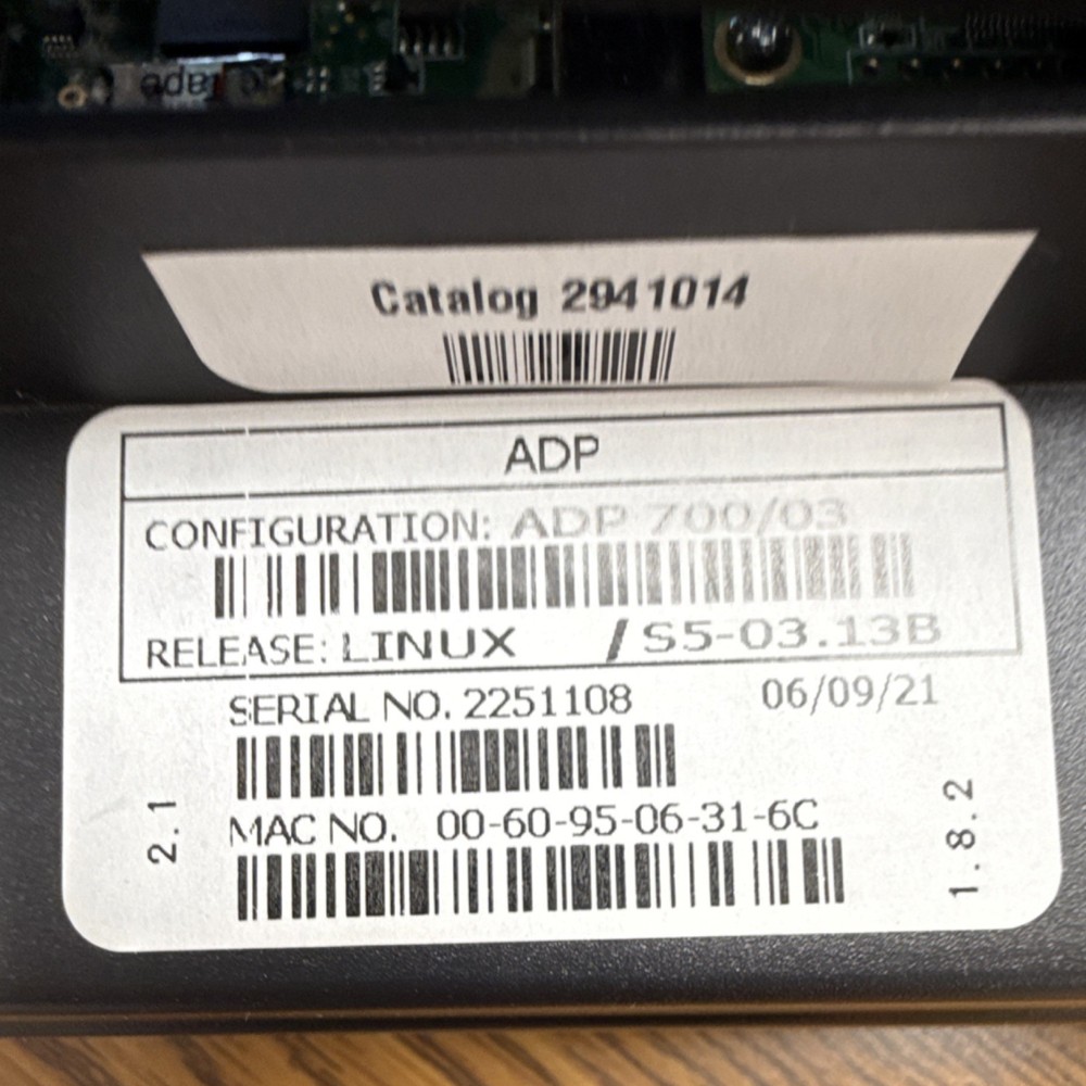 ADP 700/03 Biometric Timeclock