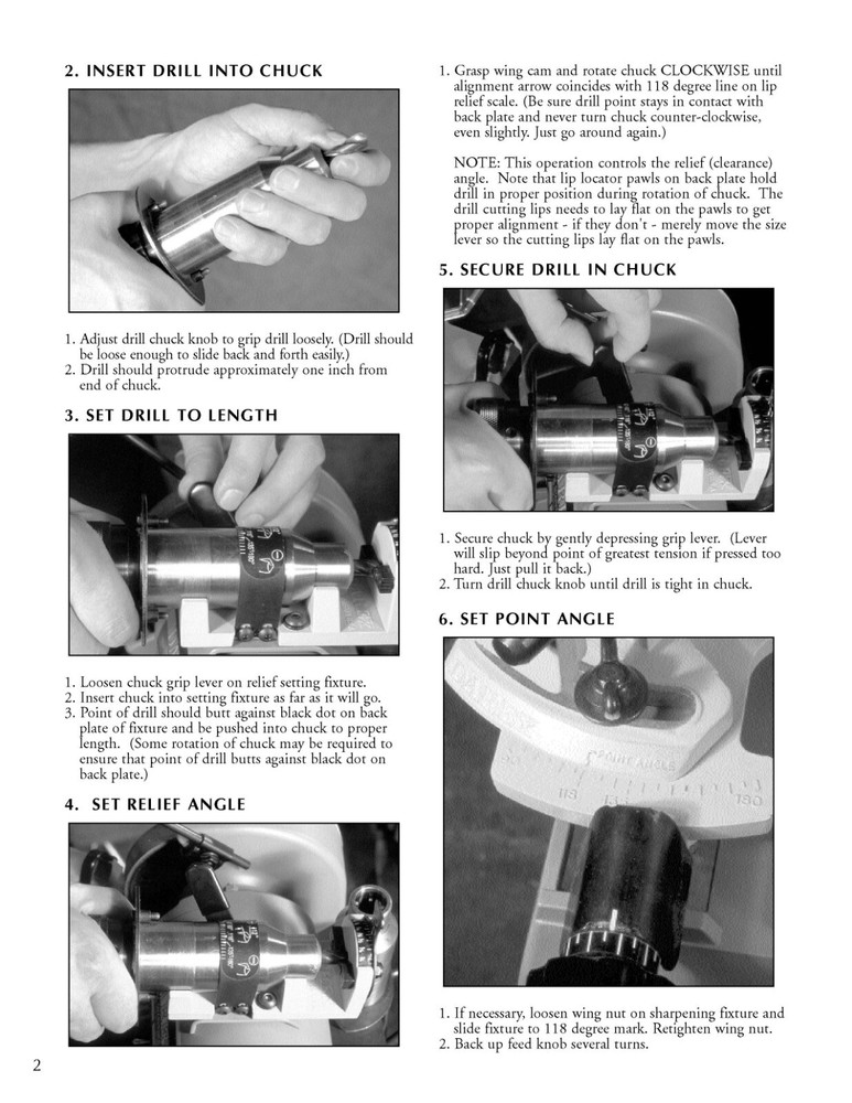 3 4 5 Precision Drill Sharpener Operator Instruct & Parts Manual Fits Darex M3 M