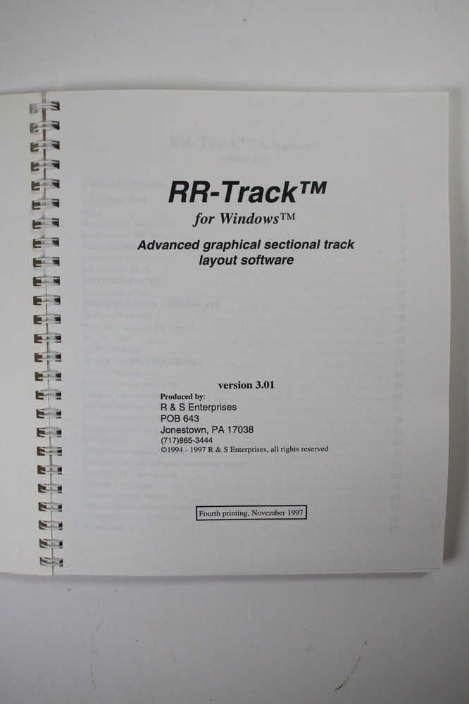 RR-Track for Windows release 3.0 track layout software