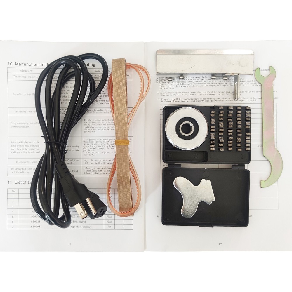 110v Continuous Sealing Machine FR-770 Sealer Embosser Packing Date Printer