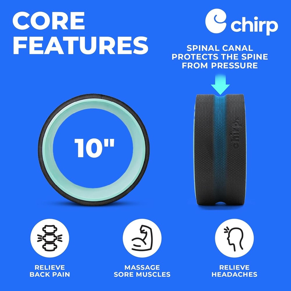 High-Density Foam Roller for Muscle Massage Back Neck Trigger Point Therapy
