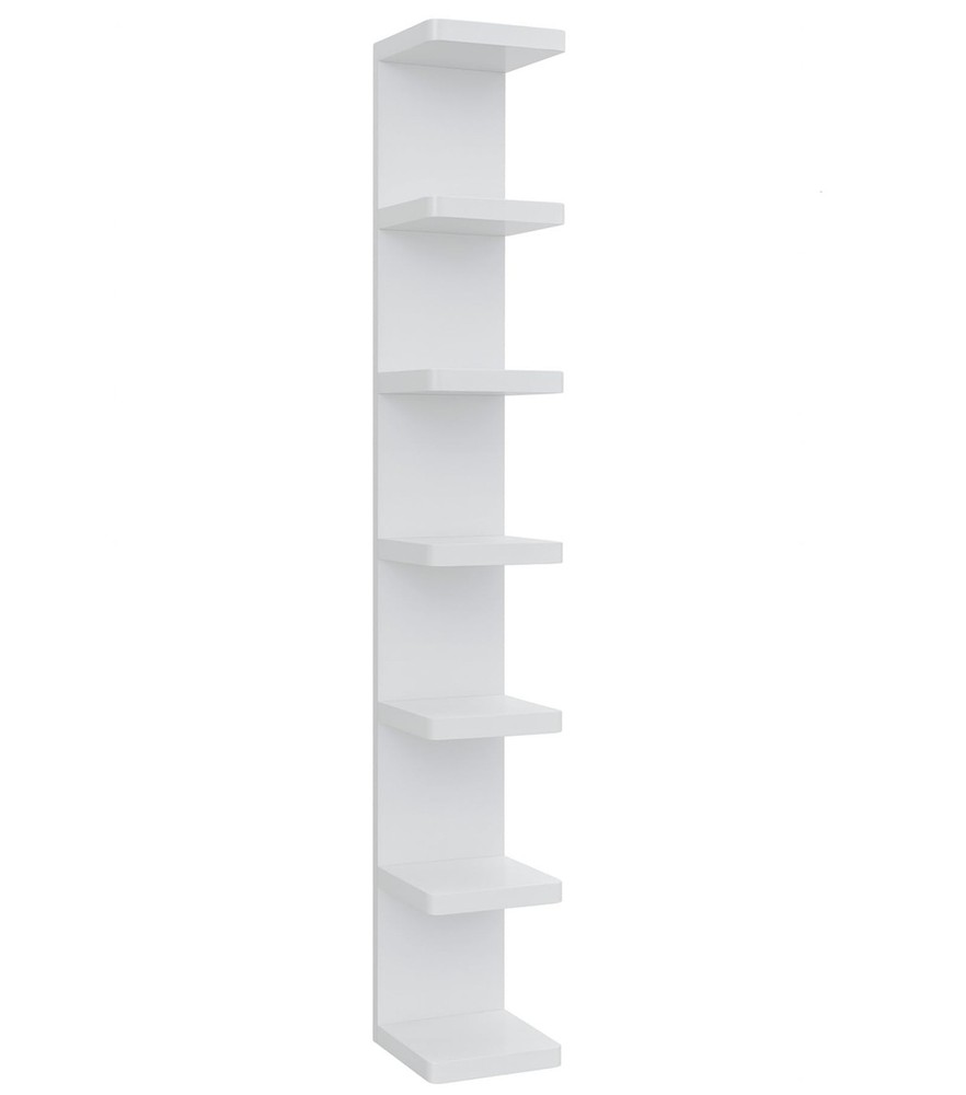 Versatile 7 Tier Wall Shelf Unit,White Lack Wall Shelf,Display Floating Shelf...
