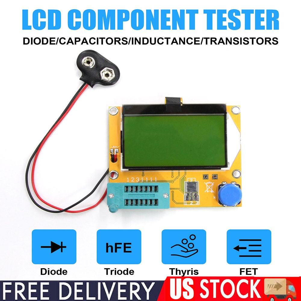 Digital LCD Component Tester Transistor Diode Capacitor Inductor ESR Meter Cover