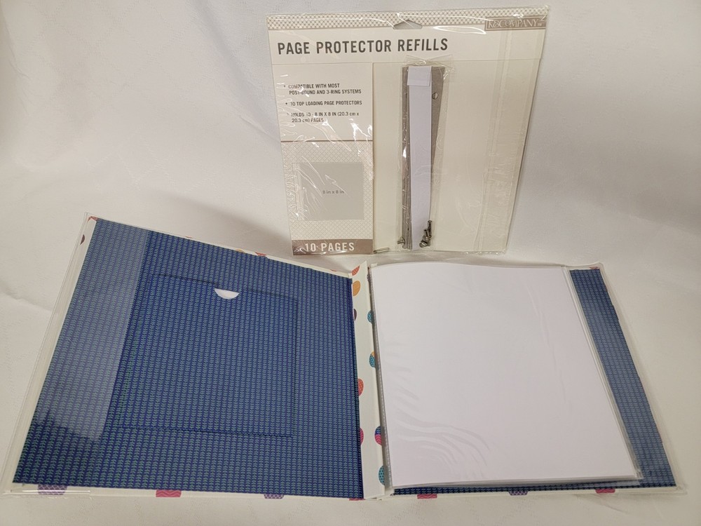 K&Company Scrapbook Multi Dot 8" x 8" window scrapbook