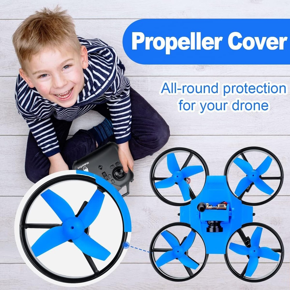 Blue Shark Micro FPV Racing Drone + IPS Display 5.8GHz 800TVL Camera Mini FPV US