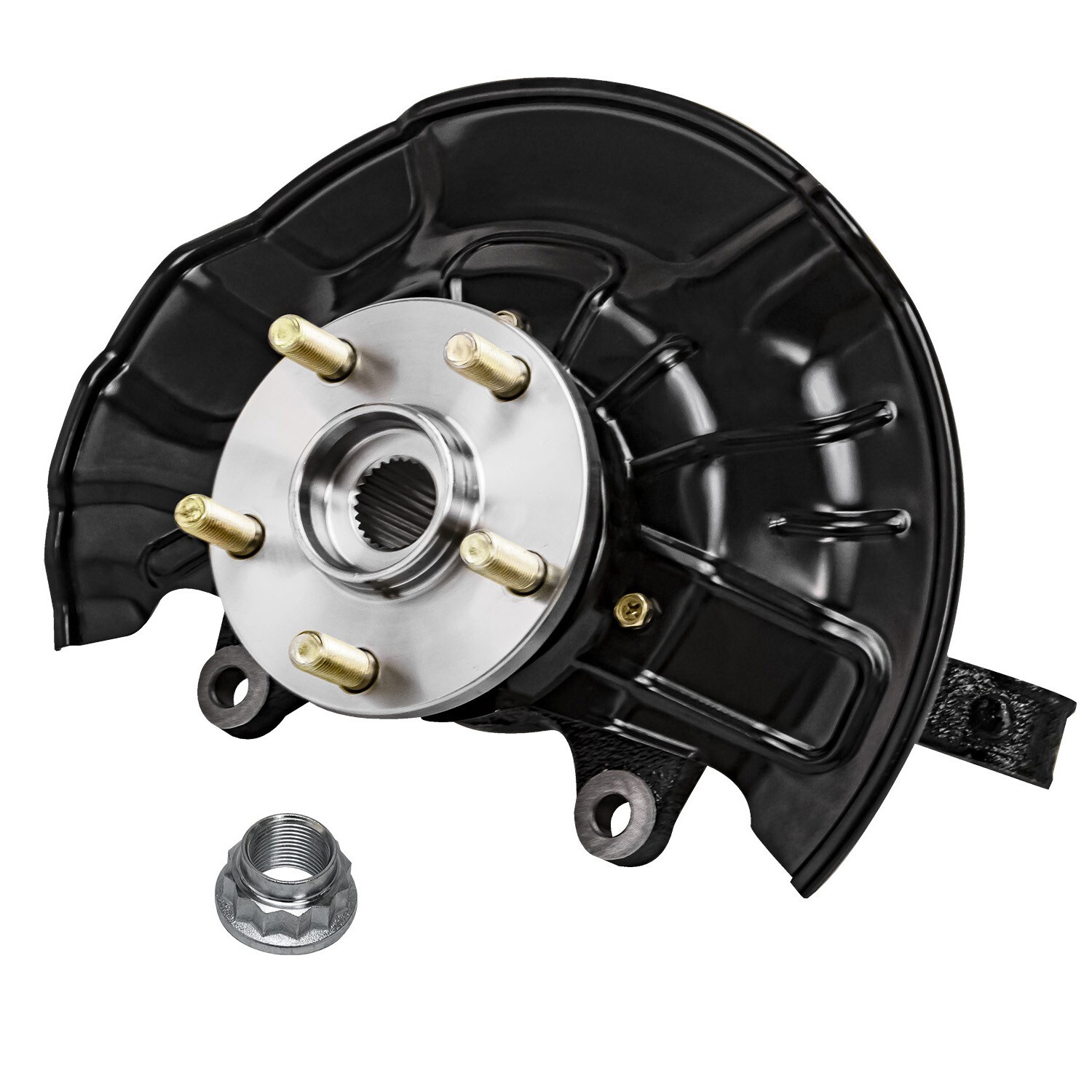 Front Steering Knuckles & Wheel Hub Bearings for 2014-2018 Toyota Corolla Matrix