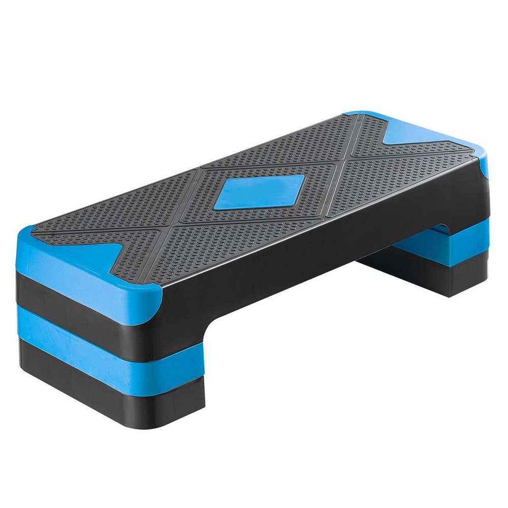 Performance Aerobic Step Bench 28in Size Adjustable Height Blue
