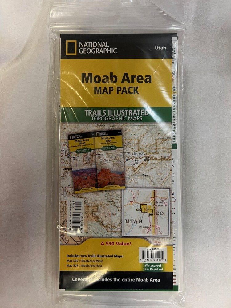 Moab Area [Map Pack Bundle] (National Geographic Trails Illustrated Map) Map – F