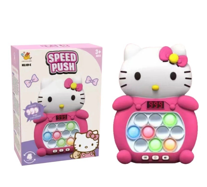 Hello Kitty Pop Push it Game Controller Sensory Fidget Toy Electronic Whack Mole