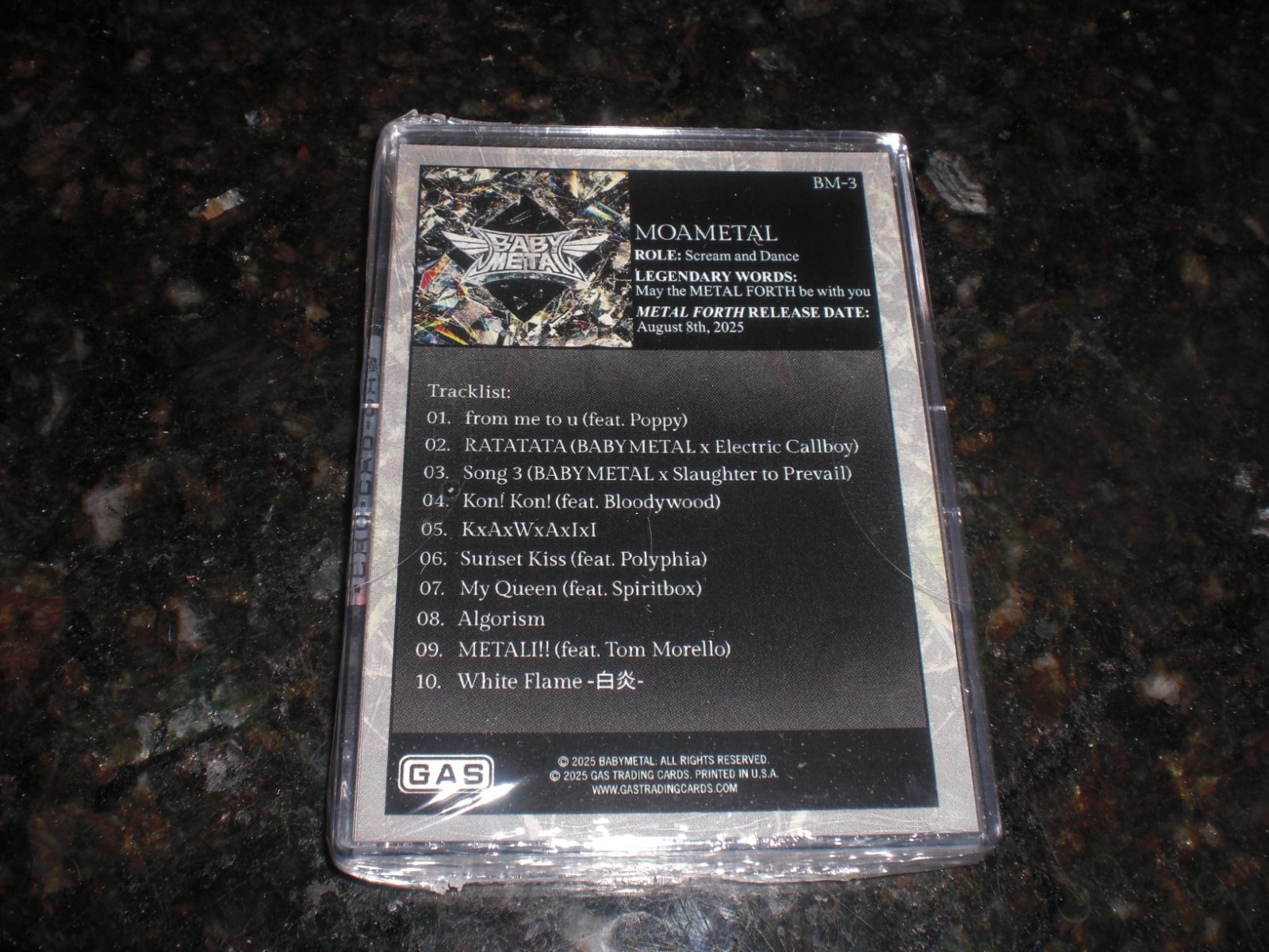 SEALED BABYMETAL x GAS Metal Fourth Card Set COMPLEX Su-Metal Moametal MOMOMETAL