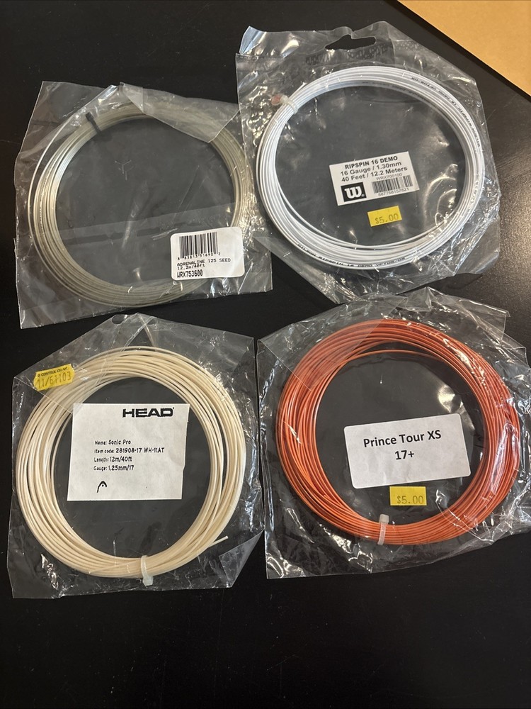 4 Sets Tennis String Prince Wilson Head