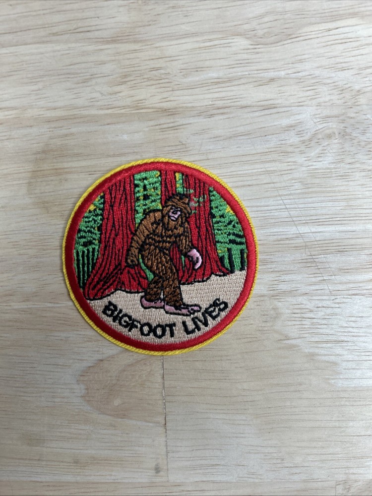 Bigfoot Lives Embroidered Iron On Patch