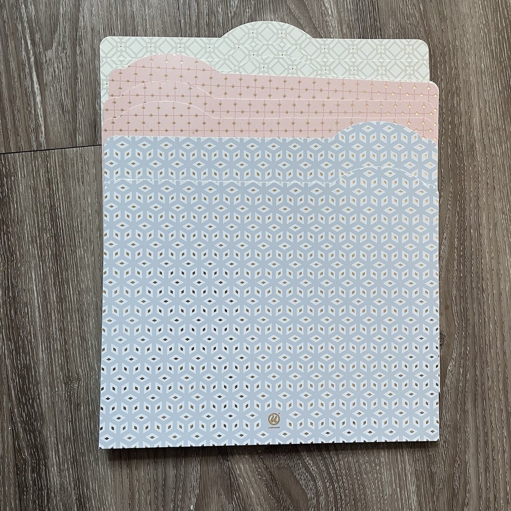 U Brands Tab Poly Dividers 9 Count