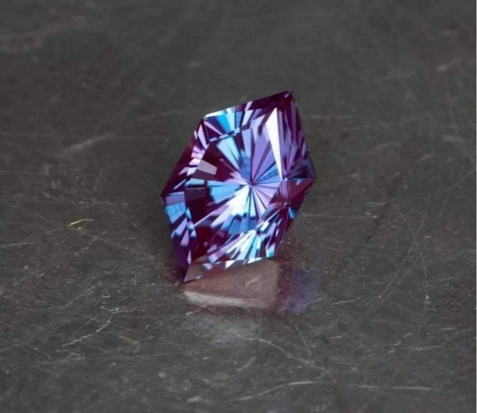 Certified 15 Ct+ Natural Alexandrite Color Change Fancy Cut Loose Gemstone
