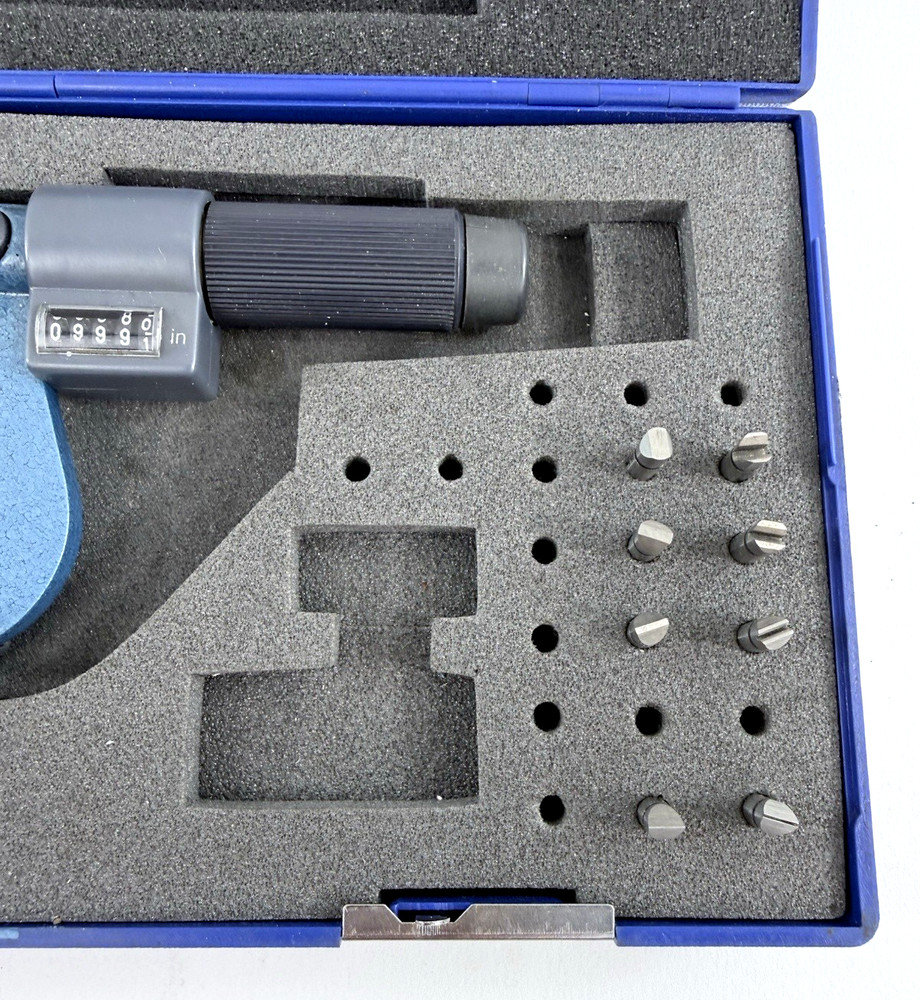 Fowler 1-2" 0.0001" 52-219-092-0 Screw Thread Micrometer