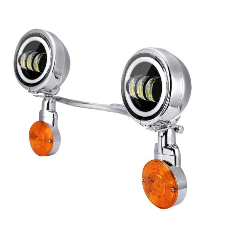 7" LED Headlight + Passing Lights For Honda Shadow ACE Spirit VT 750 1100 VTX