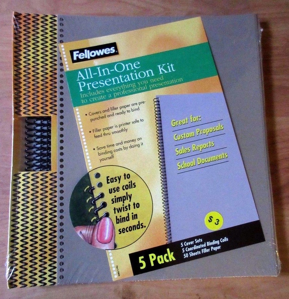 Fellowes All-in-One Report Presentation Kit - 5 Pack