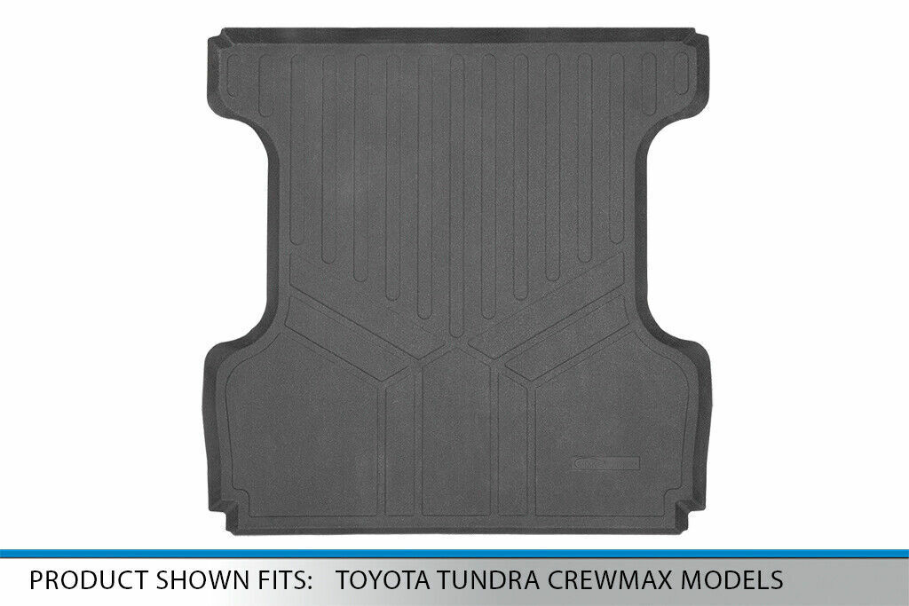 SMARTLINER Custom Fit Rugged Rubber Truck Bed Cargo Mat 2014-2021 Toyota Tundra