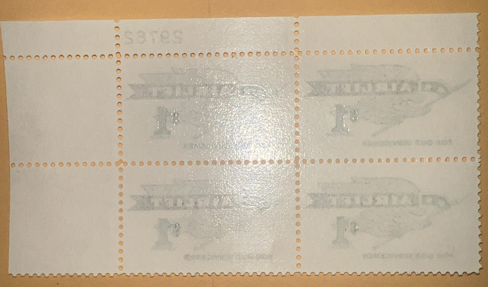 1968 AIRLIFT $1 plate block Sc 1341 MNH CV $10 Plate 29762