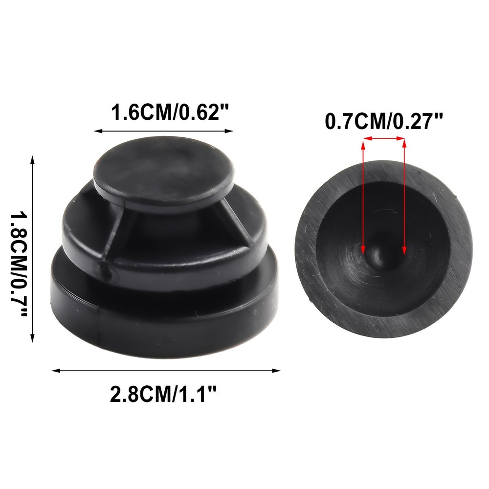 Car Engine Cover Rubber Mounts 4Pcs Black Auto Practical Buffer Tool Attachments