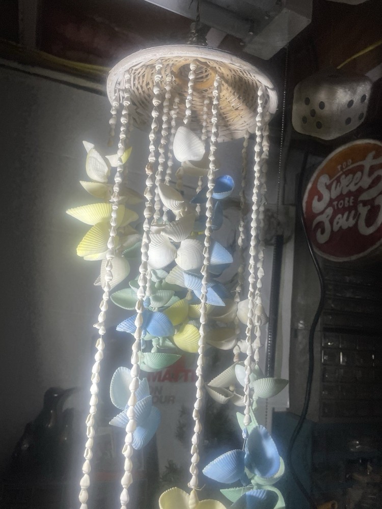Vintage Handmade Seashell Windchime