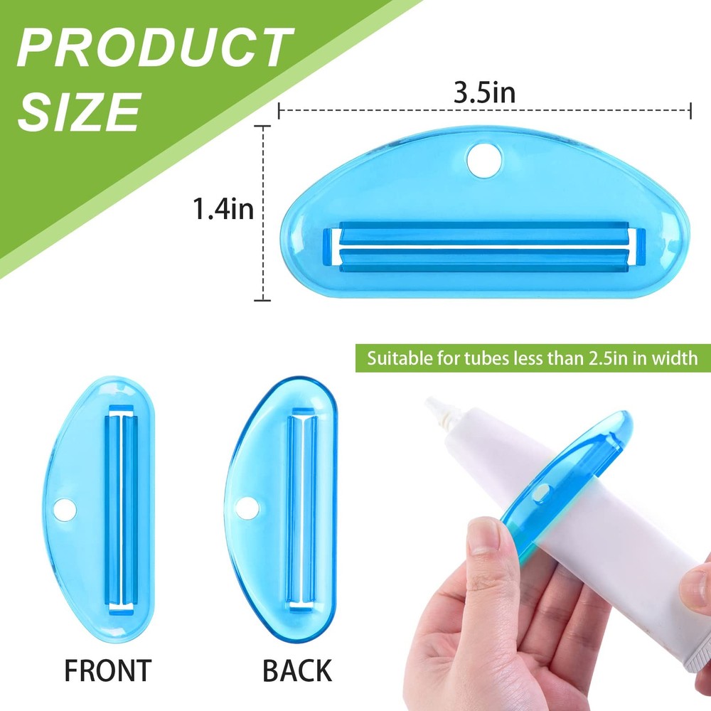 LOVEINUSA Toothpaste Tube Squeezer, 4PCS Medium, Multicolor-5