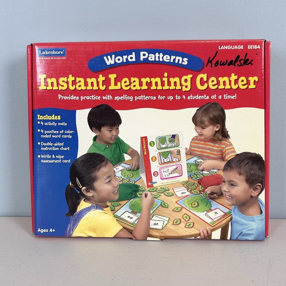 Lakeshore Word Patterns Instant Learning Center Educational Homeschool Beginner