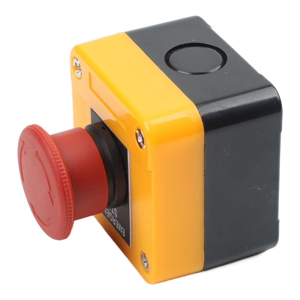 Waterproof 10A Latching E Stop Push Button Switch with 22mm Mount Hole