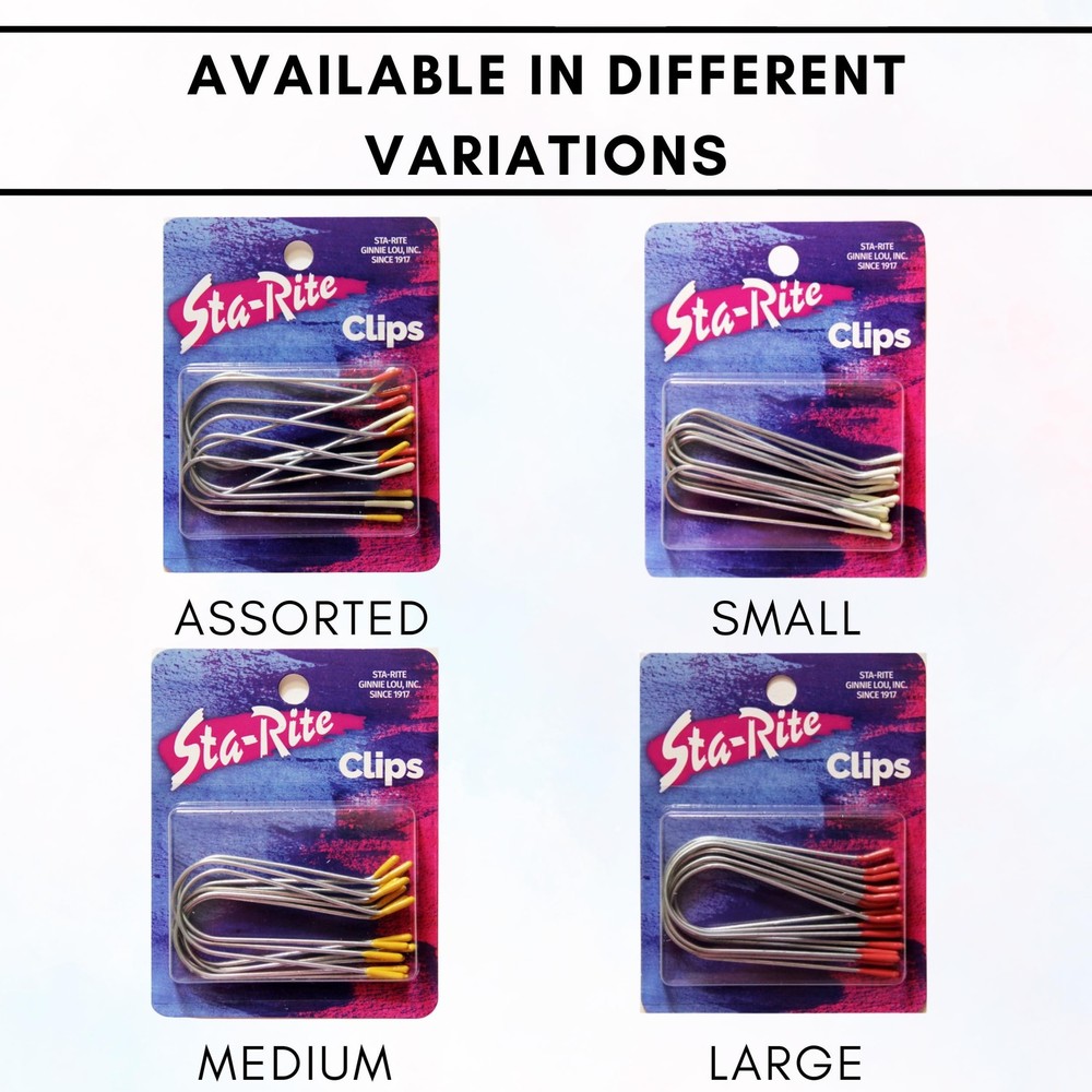 Sta-Rite Hot Roller Clips For Electric Rollers (Medium) Medium Yellow Tips