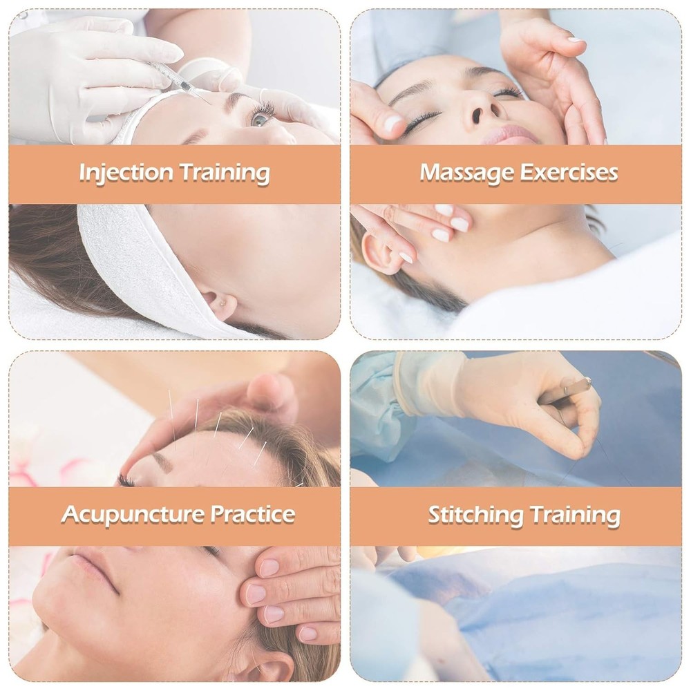 Injection Training Mannequin Face Model Head Model for Micro-Plastic Teaching...