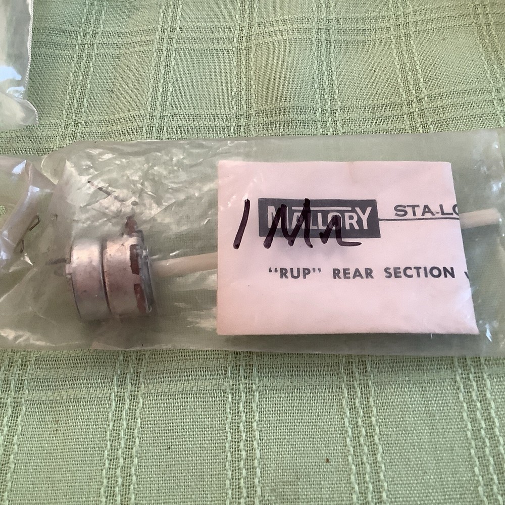 Mallory RUP16L rear Section Potentiometer With Push Pull Switch 1 Megohm