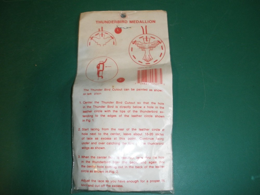 NEW Vintage 507 Thunderbird Medallion Leather Kit (SU70C)