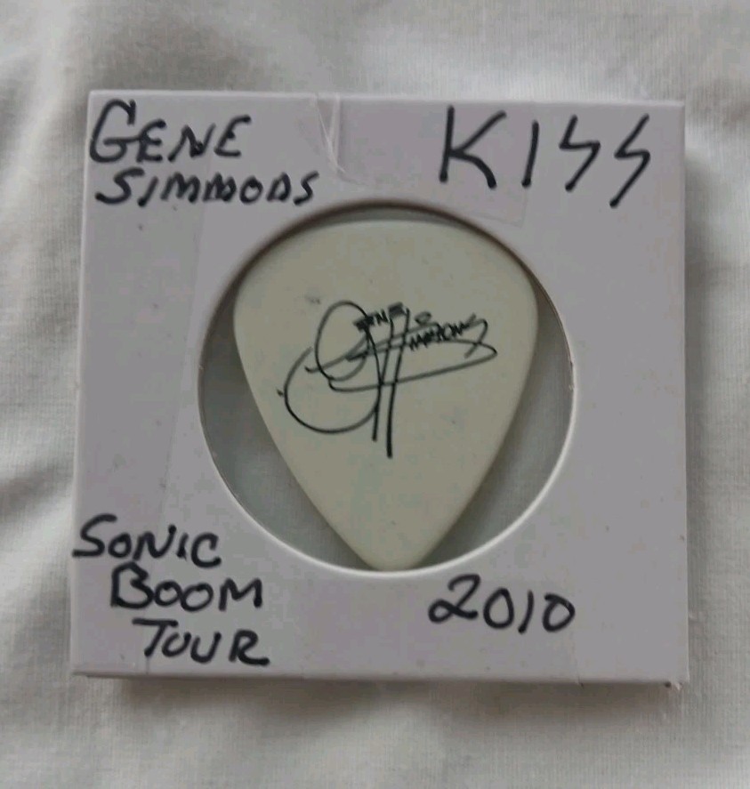 KISS Gene Simmons Sonic Boom Tour Guitar Pick Tour Issue 2010