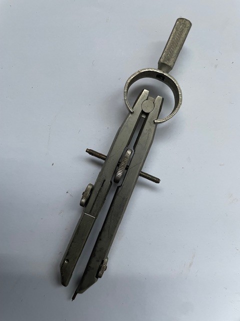 Vintage Compass drawing set ECOBRA Germany IBM Flowcharting Template Plus +