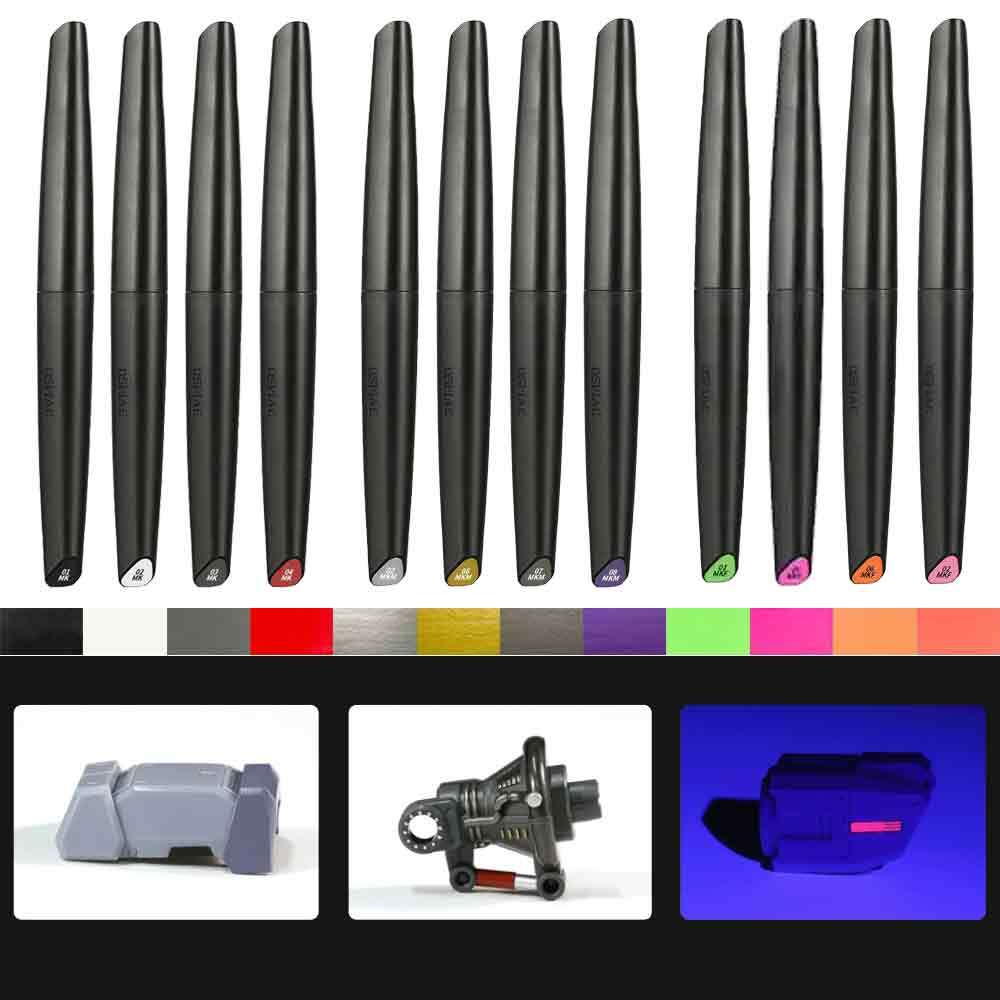 DSPIAE Water-based Soft Tip Marker Pen for Plastic Model Hobby DIY Coloring