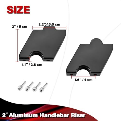 2" Adjustable Handlebar Riser Kit for Can-Am B. 2"Aluminum Handlebar Riser Kit