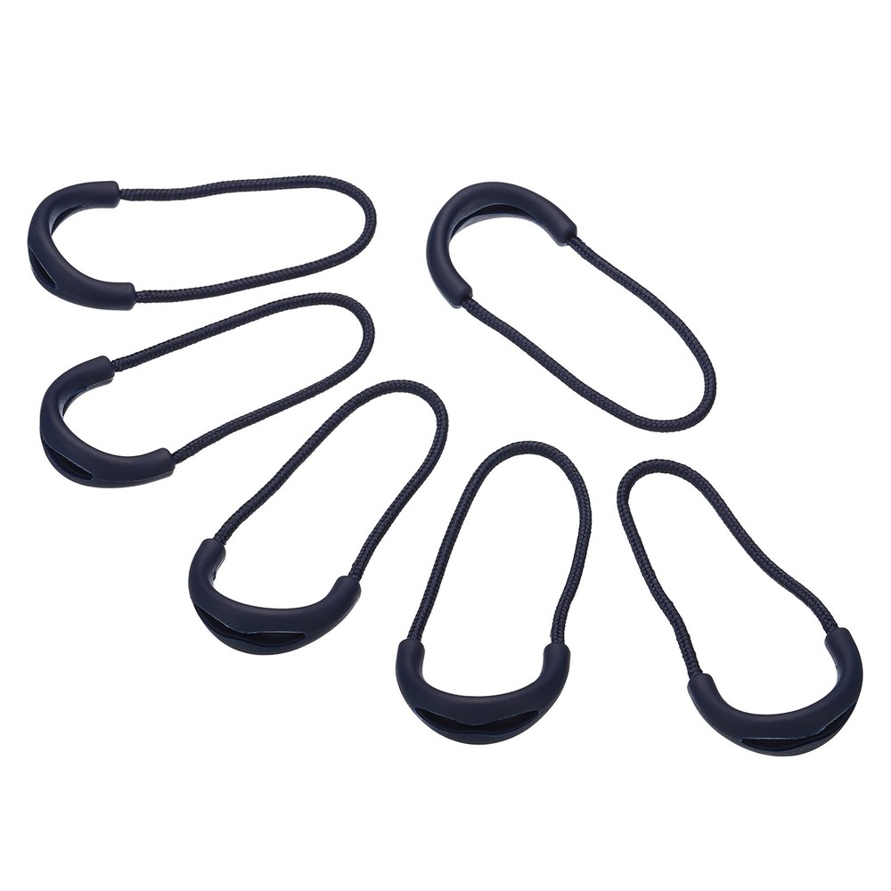 Zipper Pulls Replacement 10pcs Extension Cord Handle Tag Extender Dark Blue