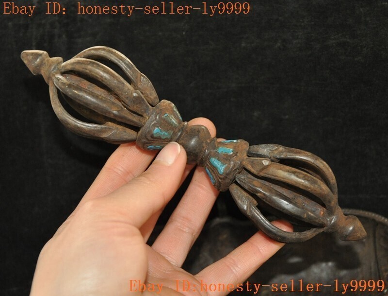 Tibetan Buddhism temple bronze Vajra Dorje Phurpa Exorcism Talisman