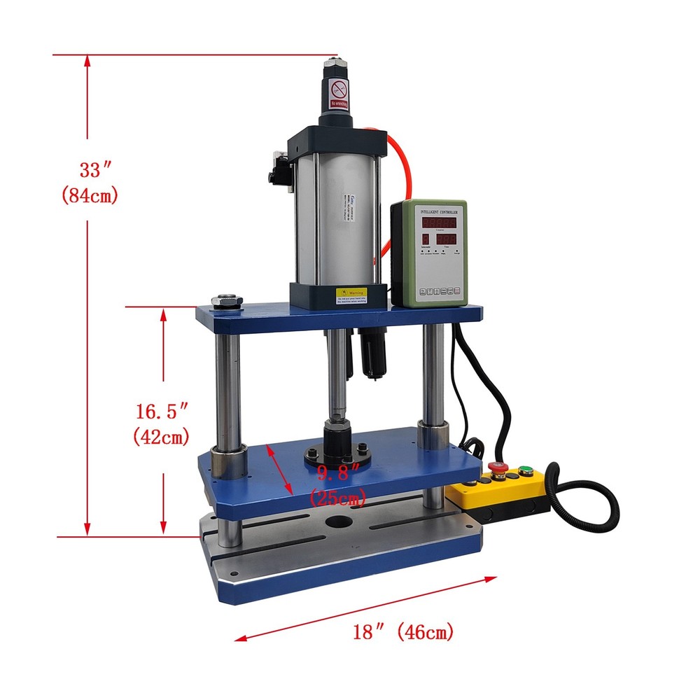 800Kg Pneumatic Punch Press Machine with Controller Double Columns Three Board