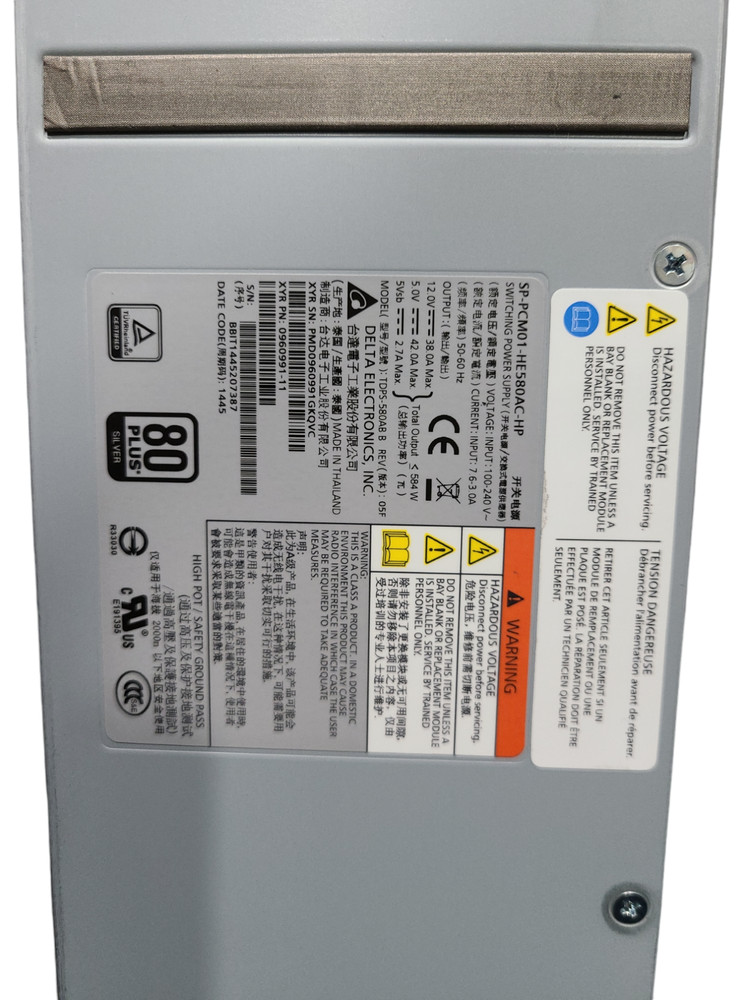 Delta Electronics Model SP-PCM01-HE580AC-HP 580W