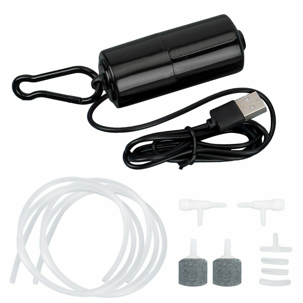 2 in 1 USB Mini Air Pump Water Pump Oxygen Aerator Aquarium Fish Tank Portable